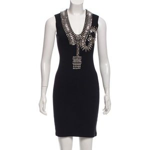 Givenchy body con bandage dress with jewels XS